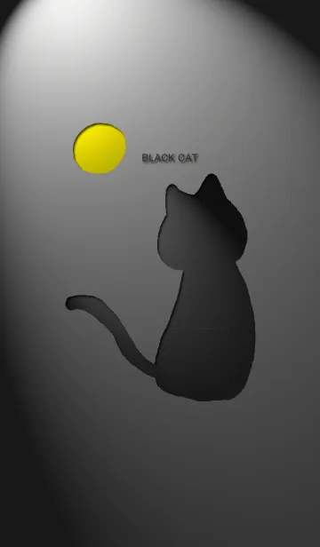 [LINE着せ替え] 黒猫の陰の画像1