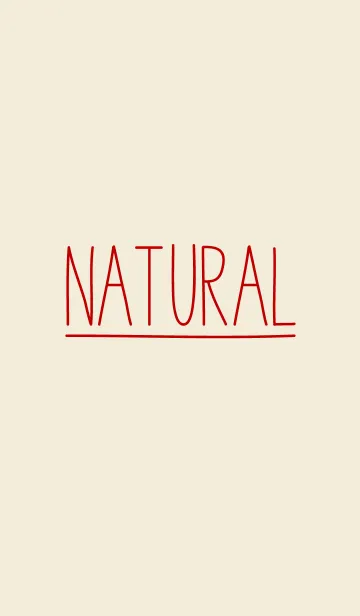[LINE着せ替え] NATURAL redの画像1