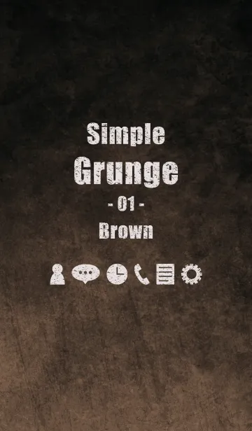 [LINE着せ替え] シンプル グランジ 01 ブラウンの画像1