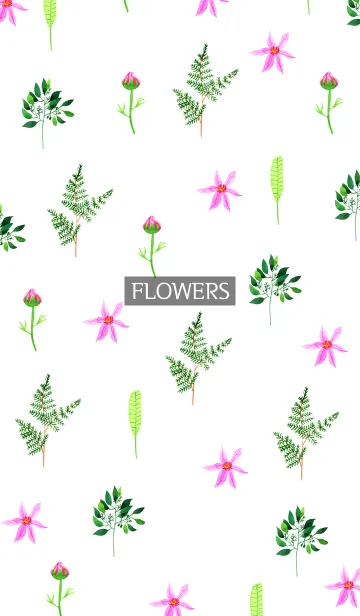 [LINE着せ替え] water color flowers_86の画像1