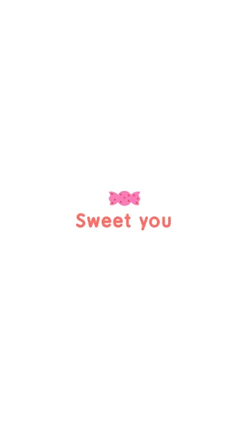 [LINE着せ替え] 'Sweet you' simple themeの画像1