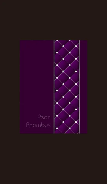 [LINE着せ替え] Pearl Rhombus-purpleの画像1