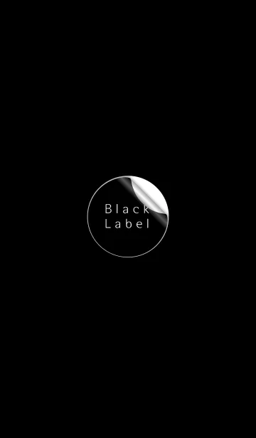 [LINE着せ替え] 'Black Label' Simple themeの画像1