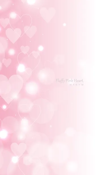 [LINE着せ替え] Fluffy Pink Heart...の画像1