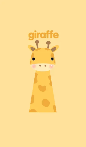 [LINE着せ替え] Simple giraffeの画像1