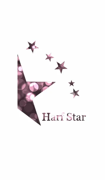 [LINE着せ替え] Half Star pink sparkle verの画像1