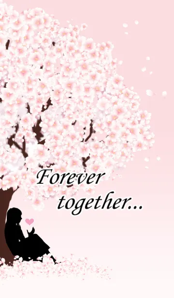 [LINE着せ替え] カレカノ 満開の桜 カノジョver.の画像1