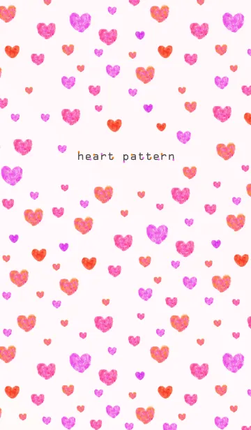 [LINE着せ替え] ハートパターン-水彩画1-の画像1