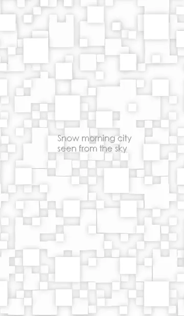 [LINE着せ替え] 空から見た雪の朝の街の画像1