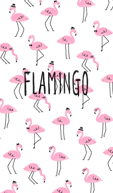 [LINE着せ替え] Happy Flamingoの画像1