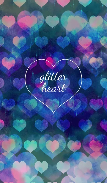 cute glitter heartの着せ替えメイン画像