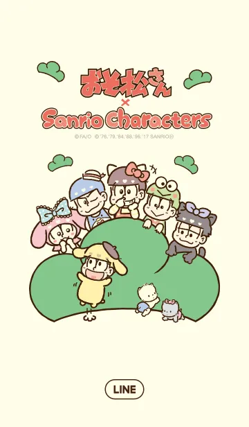 おそ松さん×サンリオキャラクターズのLINE着せ替え