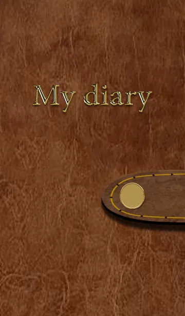 [LINE着せ替え] 【日記帳】My diary4 シンプル 革【手帳】の画像1