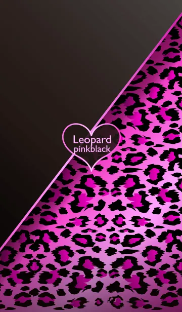 [LINE着せ替え] Leopard pinkblackの画像1