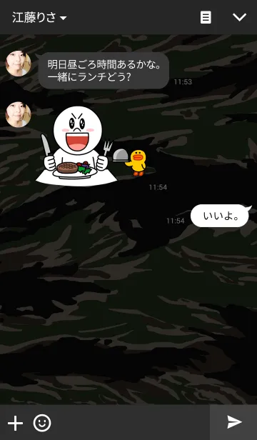 [LINE着せ替え] Camouflaged -TigerStripe-の画像3