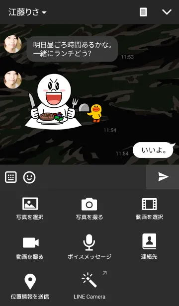 [LINE着せ替え] Camouflaged -TigerStripe-の画像4