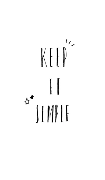 [LINE着せ替え] KEEP IT SIMPLEの画像1