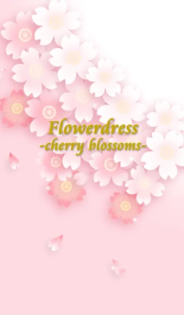[LINE着せ替え] Flower dress -桜-の画像1