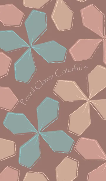 [LINE着せ替え] Pencil Clover Colorful 4の画像1