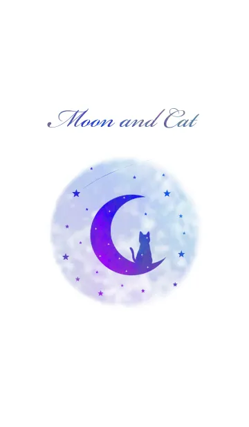 [LINE着せ替え] Moon and Catの画像1