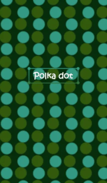 [LINE着せ替え] Polka dot -Green and Blue-の画像1