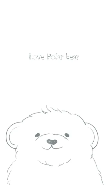 [LINE着せ替え] Love Polar bearの画像1
