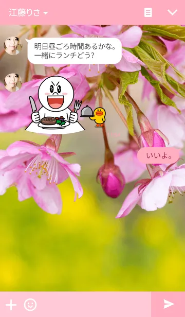 [LINE着せ替え] さくら咲く季節ver.2の画像3