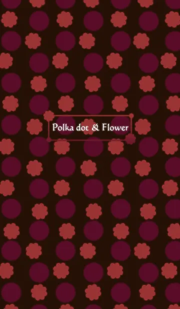 [LINE着せ替え] Polka dot ＆ Flowerの画像1