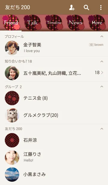 [LINE着せ替え] Polka dot ＆ Flowerの画像2