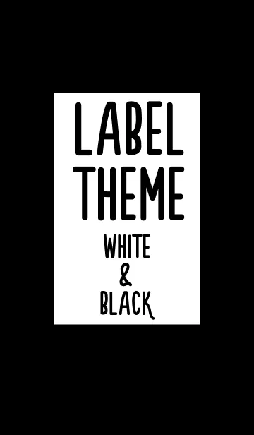 LABEL THEME WHITE＆BLACKの着せ替えメイン画像