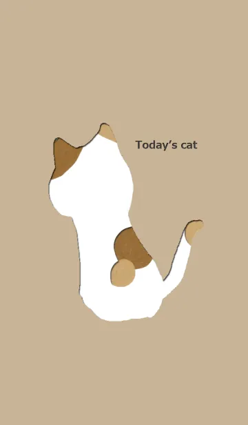 [LINE着せ替え] 今日のネコ。三毛猫の画像1