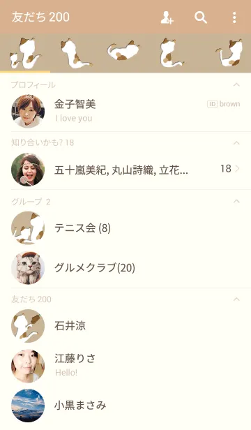 [LINE着せ替え] 今日のネコ。三毛猫の画像2