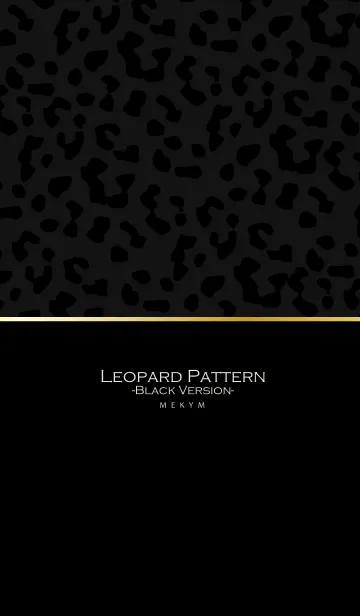 [LINE着せ替え] Leopard Pattern-Black Version-の画像1