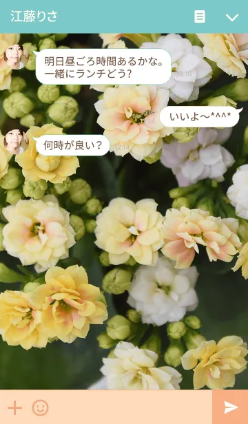 [LINE着せ替え] Sweet Flaming Katy Flowerの画像3