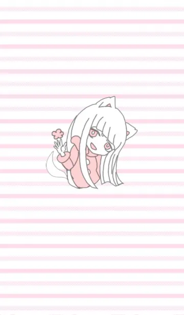 白狐少女の着せ替えメイン画像