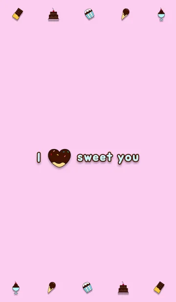 [LINE着せ替え] I love sweet youの画像1