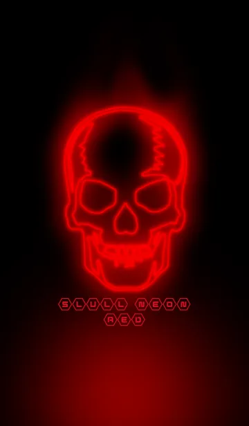 SKULL NEON REDの着せ替えメイン画像