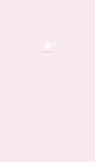 [LINE着せ替え] シンプルライン 桜色の画像1