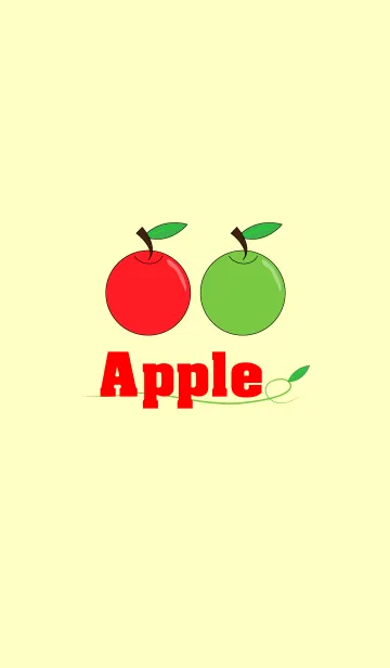 [LINE着せ替え] Red ＆ Green Appleの画像1