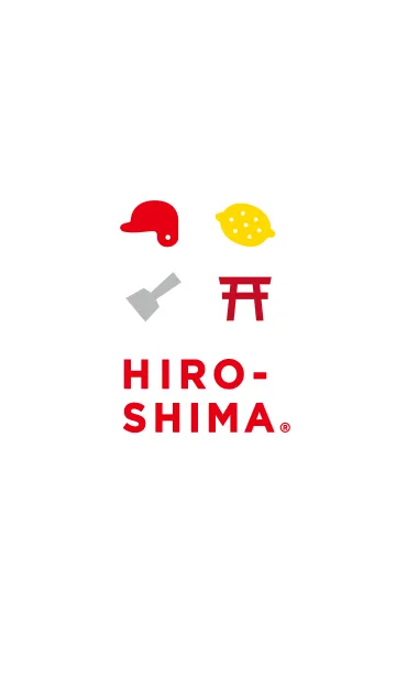 [LINE着せ替え] HIROSHIMA シンプルver.の画像1