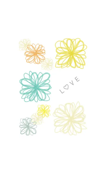 [LINE着せ替え] 花LOVE17-水彩画-の画像1
