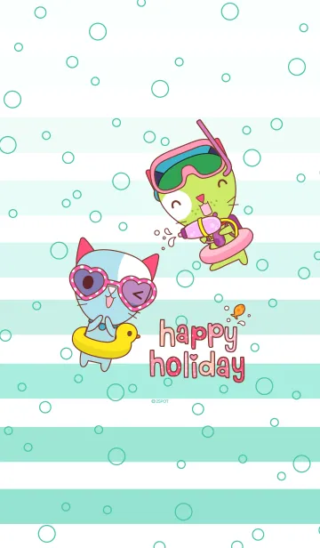 [LINE着せ替え] BISCUIT HAPPY HOLIDAYの画像1