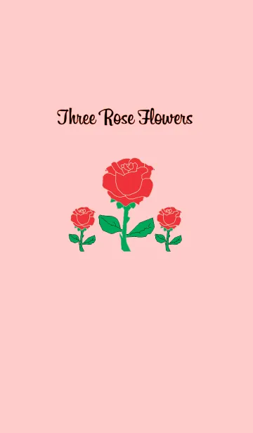 [LINE着せ替え] 3 本のバラの画像1