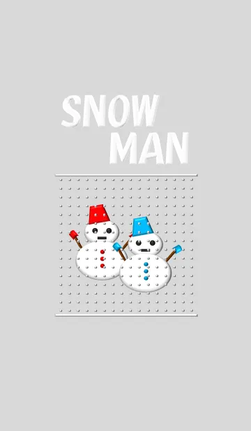 [LINE着せ替え] かわいらしい雪だるまの画像1