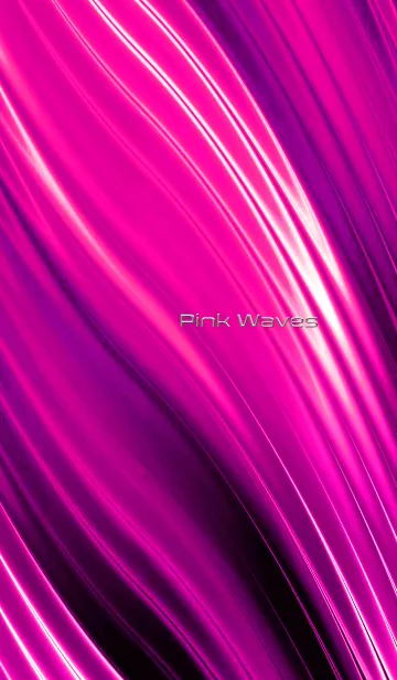 [LINE着せ替え] Pink Wavesの画像1