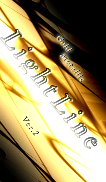 [LINE着せ替え] Light Line (Gold Metallic Version 2)の画像1