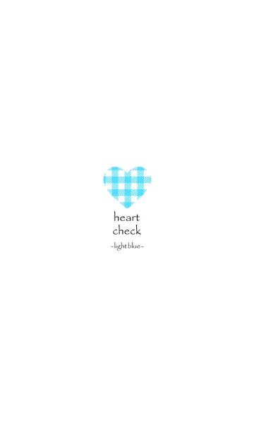 [LINE着せ替え] heart check -light blue-の画像1