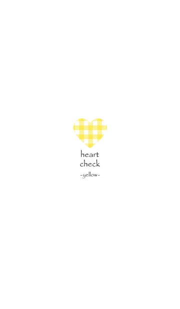 [LINE着せ替え] heart check -yellow-の画像1