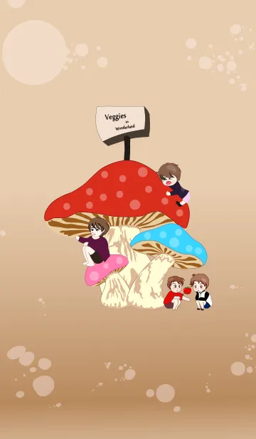 [LINE着せ替え] Veggies in Wonderlandの画像1