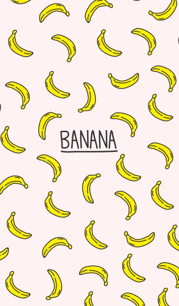 [LINE着せ替え] ばなな-ピンク-の画像1